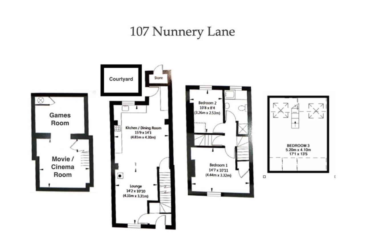 Spencer House & 107 & 109 Nunnery Lane Villa York Eksteriør bilde